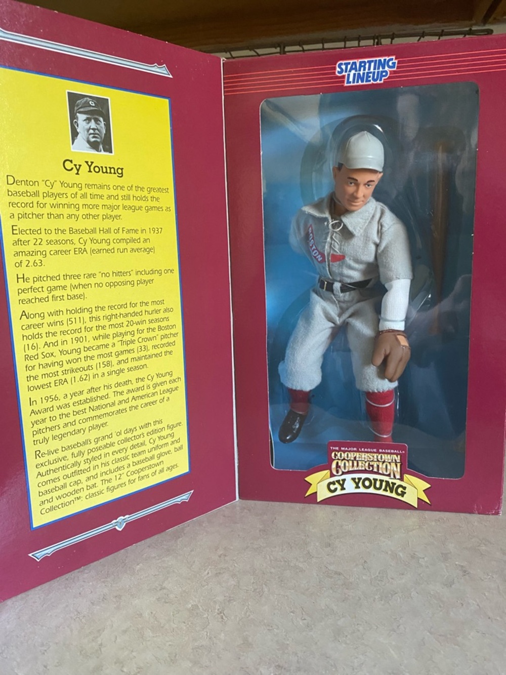 New Cy Young Boston Red Sox MLB 1996 Starting Lineup 12" Figure Cooperstown VTG